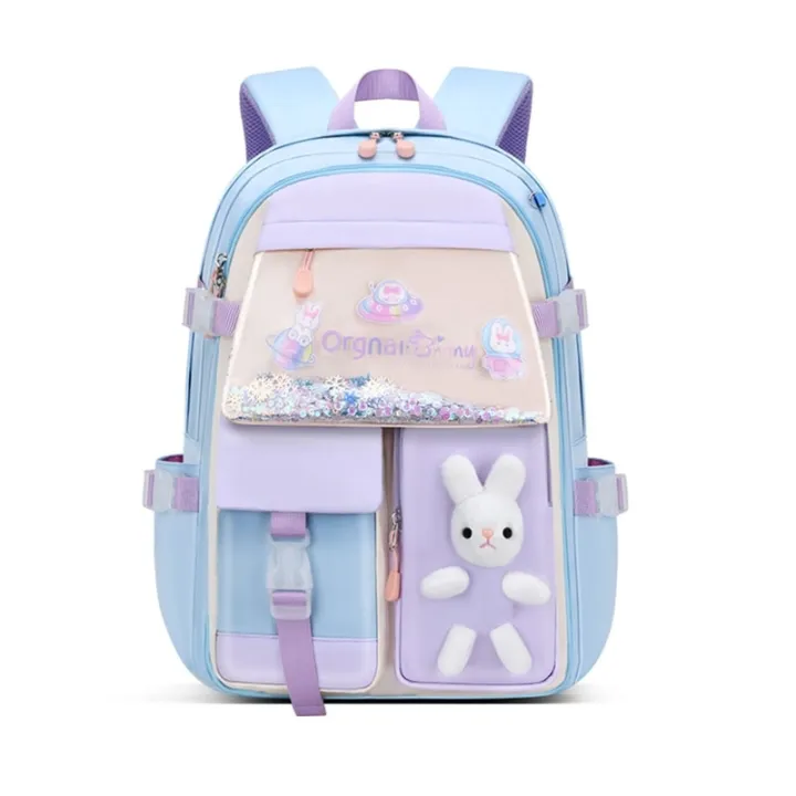 Kids%20Backpack%20Cute%20Girls%20Bookbag%20Lightweight%20School%20Bag%20for%20Elementary%20Students%20Women%20Travel%20Back%20Pack%20Sequins%20Decor%20-%20Image%202