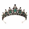 Sparkling tiara crown Intricate embellished Delicate headband Handcrafted Elegant Baroque bride tiaras for Wedding Bridal party Prom Pageant Special occasions. 