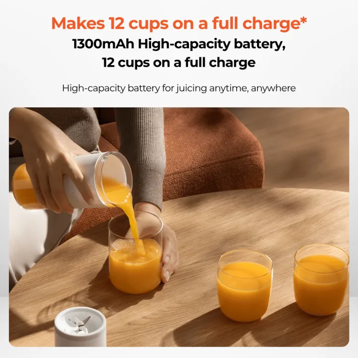 Xiaomi%20Mijia%20Portable%20Juicer%20Cup%202%20Blender%20300mL%20Rechargeable%20Mini%20Smoothie%20Maker%20USB%20Portable%20Blender%20Ice%20Crusher%206%20Months%20Warranty%20-%20Image%205