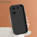 Hontinga for Infinix Note 30 Pro Back Cover Luxury Ladder Soft Camera Protection Rubber Phone Case.