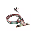 PC Case Front Panel USB Audio Port Mic Earphone Cable Line.
