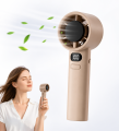 Portable Handheld Turbo Fan, 5 Gear Wind, Battery Operated, Up to 12 Working Hours, Hand Fan with Air Turbo Tech.