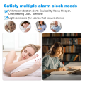 Loud Alarm Clock for Heavy Sleepers Adults,Dual Alarm Clock with Bed Shaker,for Bedrooms,6.5In Large Display with Dimmer Easy to Use. 