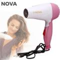 Nova New NV 1290 Folding Hair Dryer Pink and White.