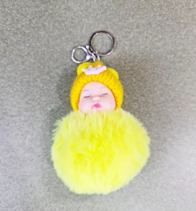 Doll%20Shape%20Sleeping%20woll%20doll%20Key%20Ring%20-%20Image%204