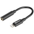 BOYA BY-K3 3.5mm TRRS Female to Lightning Adapter Cable (2.4"). 