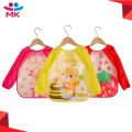 Long Sleeve Waterproof Baby Bibs Cute Cartoon Bear Baby Feeding Bibs Lace Up Design Newborn Toddler Kid Children Eating Aprons. 