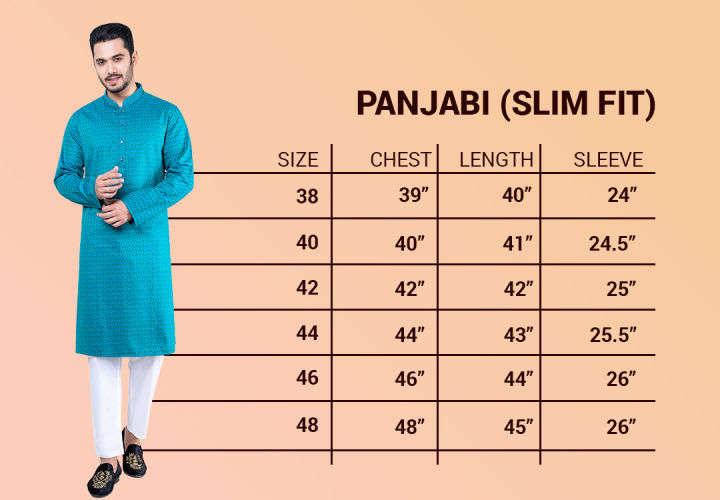 Lubnan%20Blue%20Maroon%20Color%20Cotton%20Slim%20Fit%20Panjabi%20For%20Men%20Eid%20Collection%20-%20Image%203