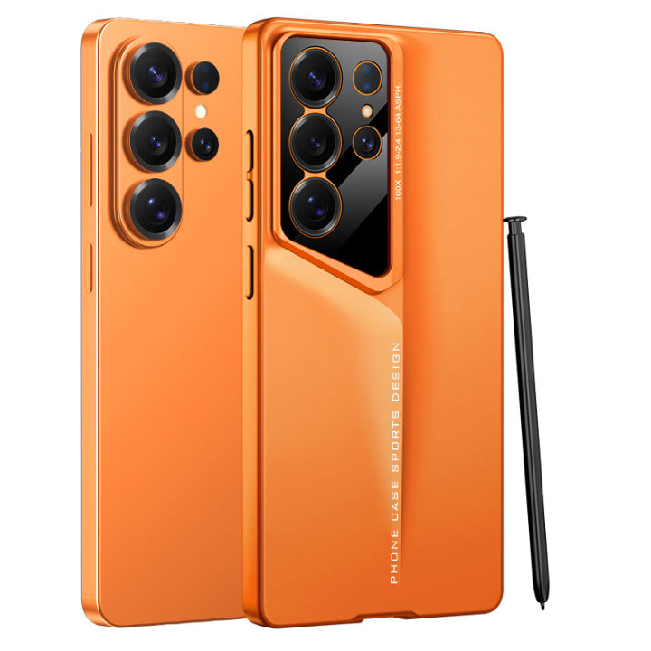 HOCE Business Matte Phone Cases For Samsung Galaxy S22 Ultra S24 Ultra S23 Ultra S25 Ultra S26 Ultra Case Camera Protection Skin Feel Hard PC Slim Cover