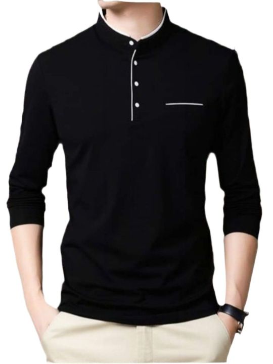 BLACK%20COLOR%20COTTON%20LONG%20SLEEVE%20SMART%20T-SHART%20FOR%20MEN%20.%20-%20Image%203