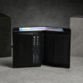 Zays Premium Eco-Friendly Leather Bifold Wallet for Men, Handmade Slim Compact Wallet 4.6 x 3.7 x 0.4 Inch, 7 Card Slots, 1 ID Slot, 2 Cash Compartments, Coin Pocket, Quick Access Slot, Fits 1000 Taka Note, Luxury Box. 