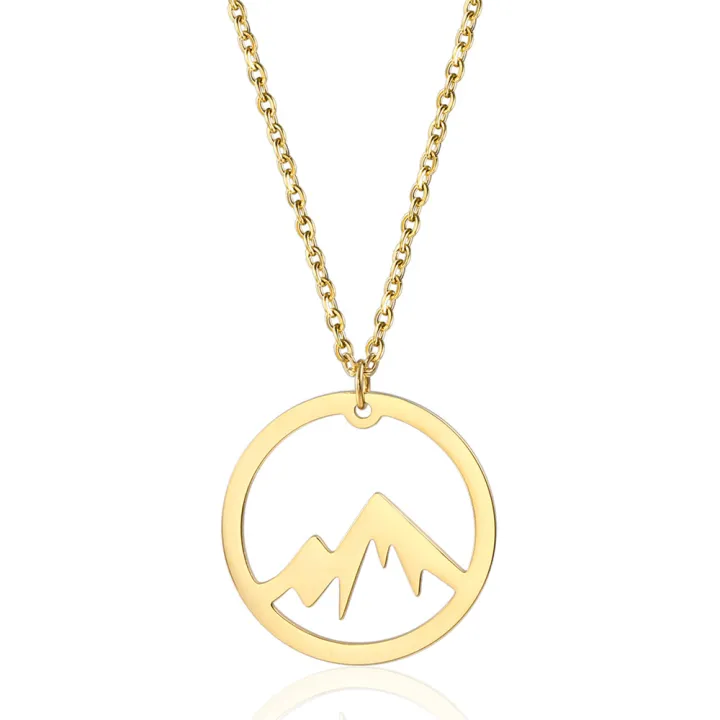 Dainty%20Non%20Tarnish%2018K%20Gold%20Silver%20Plated%20Stainless%20Steel%20Women%20Circle%20Peak%20Mountain%20Range%20Pendant%20Necklace%20Jewelry%20-%20Image%204