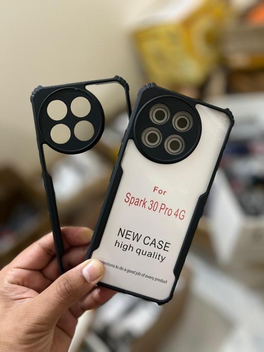 Tecno%20Spark%2030%20Pro%204g%20Back%20Case%20Cover,%20Xundd%20Camera%20Bump%20Protection,%20Shockproof%20Bumper%20Crystal%20Clear,%20Slim%20360%20Degree%20Protection,%20Acrylic%20Transparent%20Eagle%20TPU+PC%20(Matte%20Black)%20Tecno%20Spark%2030%20Pro%20/%20TecnoSpark30Pro%20Back%20Case%20-%20Image%203