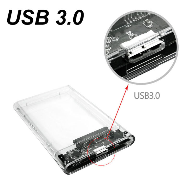 USB%20TYPE-C%202.0/3.0/3.1%20Transparent%20Tool%20Free%202.5%20Inch%20Gen2%2010/5Gbps%20SATA%20III%20External%20Hard%20Drive%20HDD%20Enclosure%20SSD%20Case%20Box%20UASP%20-%20Image%206