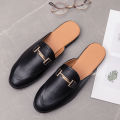 Loafers Men Casual Shoes Men Flat Muller Shoes Brogue Fashion Club Comfort Slippers Summer Gents Shoes Half Drag Retro Social. 