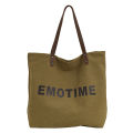 Casual ins style large-capacity canvas tote bag women's 2023 new fashion and versatile Korean hand-held shoulder bag.