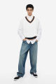 Trending Unisex baggy jeans. 