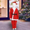 Children Santa Claus Costume Dress up with Hat for Festive New Year Carnival Years Old Boy. 