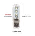 Mini Portable USB LED 5V 3 LED Light SMD Table Desk Lamp Book Flashlight Night Light for Power Bank Laptop Camping. 