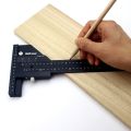 Multifunction Inch MM Woodworking Scriber Gauge Aluminum Steel Measuring Marking Framing Ruler Tool for Carpentry Tools Kit Set.