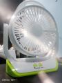 JOYKALY YG-729 Portable Rechargeable LED Light AC/AD Electronic Fan with 8" inches High Speed Blade. 
