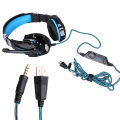 KOTION EACH G9000 3.5Mm Noise Reduction Gaming Headset Replacement For PC & Laptop with RGB Light - Blue. 