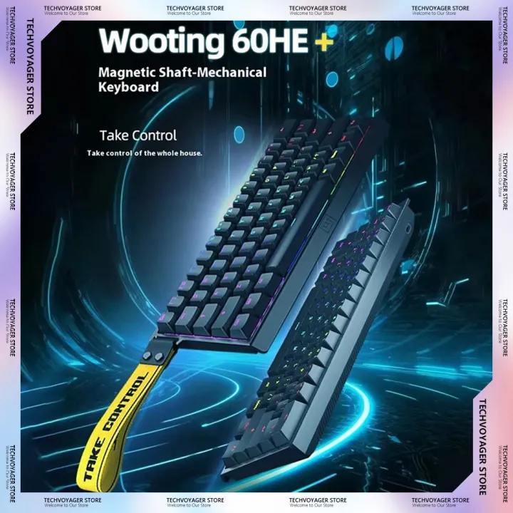 Wooting 60he Magnetic Switch Mechanical Keyboards Low Delay Full Dynamic Simulation Level Gaming Keyboard PC Esports Custom
