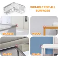4Pcs Silicone Table Corner Edge Protection Cover Soft Transparent Desk Edge Corner Child Baby Safety Anticollision Protector Home Tools.