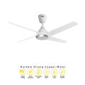 Qulik Alpha Edge 4B 53"- Decorative Energy Saving BLDC Remote Control Ceiling Fan (Parle White) | Q-6576-PW  | Free Delivery. 