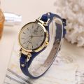 Women Casual Watches Round Dial Rivet PU Leather Strap Wristwatch Ladies Analog Quartz Watch Gift Fashion Wrist Watch. 