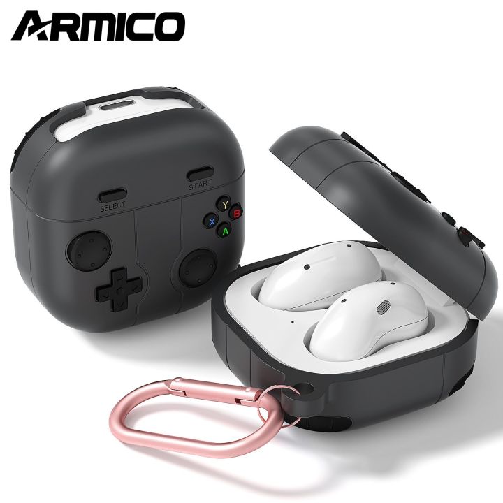 (Only Case) ARMICO New Silicone Case for Samsung Galaxy Buds FE/Buds 2 Pro/Buds 2/ Buds Pro/ Buds Live Cover for Samsung Galaxy Buds FE Case