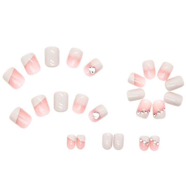 %E3%80%90The%20road%20to%20happiness%20Store%E3%80%91Short%20Fake%20Nails%20Square%20Head%20Love%20Rhinestone%20White%20Fake%20Nail%20Korean%20Cute%20False%20Nails%20Nail%20Art%20With%20Design%20For%20-%20Image%207