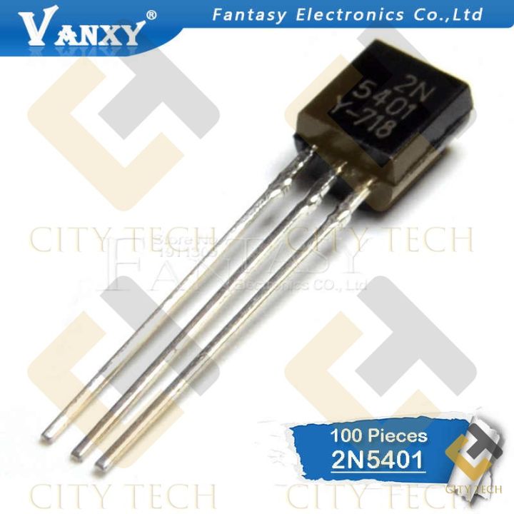 10Pcs%202N5401%202N%205401%20PNP%20160V%200.6mA%20TO-92%20Bipolar%20Transistors%20BJT%20PNP%20Complementary%20Silicon%20General%20Purpose%20Amplifier%20Transistors%203Pin%20Leads%20-%20Image%202