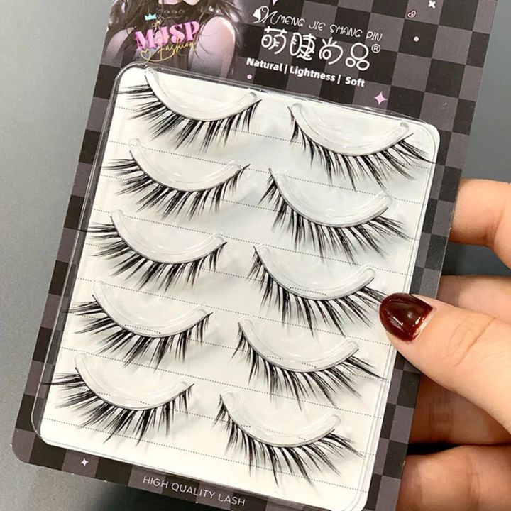 Baby%20Crook%20Curved%20Fox%20False%20Eyelashes%20Whole%20Strip%20Natural%20Style%20Comic%20Beginner%20Eyelash%20Makeup%20Lash%20Extension%20Wholesale%20-%20Image%202