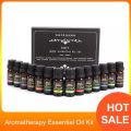 10ml Natural Aromatherapy Essential Oil Kit Water-soluble Fragrance Oil Massage Body Relieve Essential Oils Storage Case. 