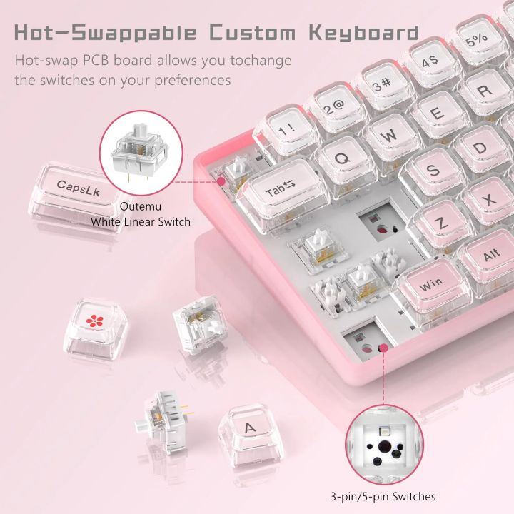Womier%20WK68%2060%25%20Pink%20Gaming%20Mechanical%20Keyboard%20Mini%20RGB%20Keyboard%20Hot-Swappable%20Keyboard%20Wire%20Pudding%20PBT%20Keycap%20Red%20Switch%20-%20Image%203