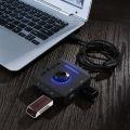 2X Phoinikas T10 Multi-Switch USB Hub Audio Adapter External Stereo Card Black. 