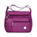2024 New Middle-Aged Women's Bag Women's Bag Nylon Oxford Canvas Bag One Shoulder Crossbody Bag Waterproof Mom Bag.