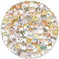 100 Cute Cartoon Hamster Doodle Stickers, Waterproof DIY Luggage Notebook Skateboard, Kids Reward Stickers. 