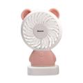 Portable Rechargeable Mini Cooling USB Fan Led Colorful Night Light - Pink. 