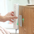1/4Pcs Self-Adhesive Desktop Socket Fixer Cable Organizer Wall Hanging Power Strip Holder Fixator Plug-in Removable Wall-Mounted Fixer. 