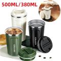 Stainless Steel Coffee Cup 350ml/500ml Tea Coffee Mug Travel Thermal Mug Leak-Proof Thermos Bottle Vacuum Flask Insulated Cups. 