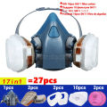 7502 Respirator Mask Protective Mask Industry Painting Spray Dust Gas Mask With 3M 501 5N11 6001CN Chemcial Half face Mask. 