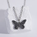 Vintage Hollow Butterfly Pendant Necklace for Women Design Trendy Neck Jewellery. 