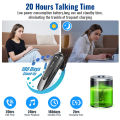 【Shop Now and Save】 New Bee B45 Headset Earphones V5.0 Headphones with Dual Mics CVC8.0 Hands-Free Earpiece for Driving Business. 