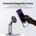UGREEN Magnetic Phone Stand for Desk Cell Phone Holder Adjustable for iPhone 14 13 12 Pro Max 11 XS , Nintendo Switch, Aluminum Metal Desktop Phone Stand.