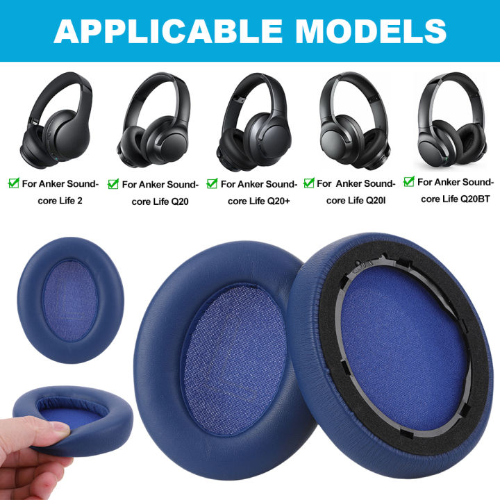 Replacement%20Ear%20Pads%20Memory%20Foam%20Ear%20Cushion%20Protein%20Leather%20Earpads%20for%20Anker%20Soundcore%20Life%202%20Q20%20Q20+%20Q20I%20Q20BT%20Headset%20-%20Image%204