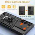 Case For Samsung S24 S23 S22 Ultra S21 S20 FE Galaxy A54 A34 5G Camera Lens Cover Phone Case with Ring Stand Armor rotate Cover.