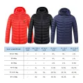 4 Heated Vest Jacket Fashion Men Women Coat Clothes Intelligent Electric Heating Thermal Warm Clothes Winter Heated Hunt-Black. 