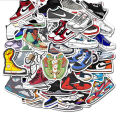 50Pcs  Jordan Sneaker Tide Shoes Sticker Waterproof For Laptop Skateboard Luggage Decal. 